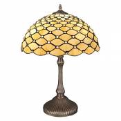World Art TW60480 Lampes Style Tiffany Lampe de Table