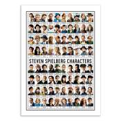 Affiche 50x70 cm - Steven Spielberg characters - Olivier Bourdereau