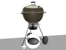 Barbecue à charbon Weber Master-Touch GBS C-5750 57 cm Smoke Grey avec plancha
