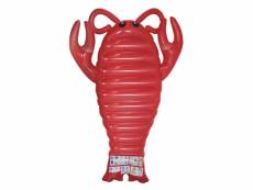 Bouée gonflable - homard - l 195 cm x l 120 cm - rouge