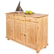 Buffet Abaco 3 portes + 3 tiroirs. Taille 130x43x87h