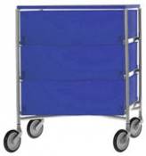 Caisson à roulettes Mobil / 3 tiroirs - Kartell bleu en plastique