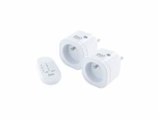 Chacon dio connect 2 mini prises & télécommande : 433mhz by dio and wifi, 3000w, on/off, compatible alexa + google home AUC5411478549253