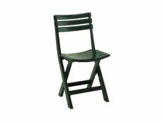 Chaise d'extérieur pliante, made in italy, 44 x 41 x 78 cm, couleur verte 8052773493987