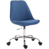 Chaise de bureau Toulouse en tissu bleu