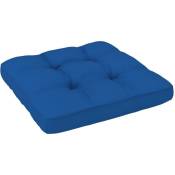 Coussin de canapé palette Bleu royal 60x60x10 cm -