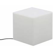 Cube lumineux intérieur extérieur Cuby 20 cm Alimentation électrique - Blanc