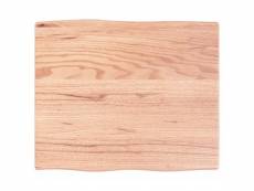Dessus de bureau marron clair 60x50x2 cm bois chêne
