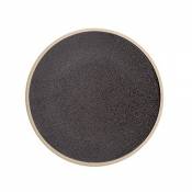 Fairmont & Main Raw 25.5 cm Assiette Ardoise, Noir