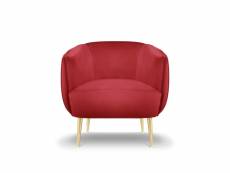 Fauteuil "moss", 1 place, rouge, velours MIC_ARM_121_F1_MOSS11