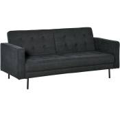 HOMCOM Canapé convertible 2 places style Chesterfield
