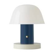 Lampe à poser nomade bleu minuit 22 x 18 cm Setago - &tradition