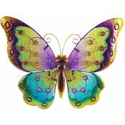 Le Monde Des Animaux - Papillon déco murale 43 x 34 cm - modèle Jaune