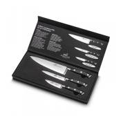 Lion Sabatier - Coffret de 3 couteaux de cuisine 910280 - inox et noir