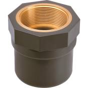 Manchon PVC pression - Girpi - MF Ø 40 / 32 mm - F 1' - Filetage laiton