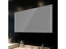 Miroir de salle de bain avec lumières led 100 x 60 cm dec022628