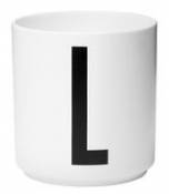 Mug A-Z / Porcelaine - Lettre L - Design Letters blanc en céramique