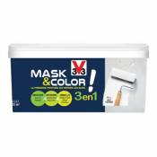 Peinture de rénovation multi-supports V33 Mask & color blanc mat 2 5L