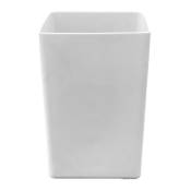 Plast'up Rotomoulage - Pot de fleur carré suerte 120l-BLANC-67.0000cm - blanc