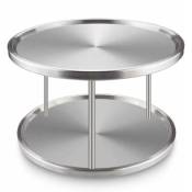 Plateau rotatif Carrousel épices [rotatif à 360°], étagère de rangement rotative, porte - épices table à manger réfrigérateur étagère de rangement,