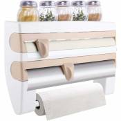 Porte-papier gras de cuisine - Kaki, Porte-papier à rouler, Porte-papier à rouler de cuisine Porte-papier à rouler de cuisine à fixation murale