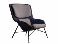 Rockwell - fauteuil contemporain bicolore