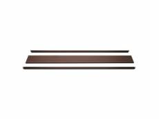 Set de finition pour brise-vue wpc sarthe, profil de finition brise-vent, poteaux wpc ~ 180cm, brun