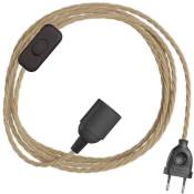 SnakeBis Twisted - Câblage avec douille et câble textile tressé 3 Mètres - TN06 - E27 - TN06