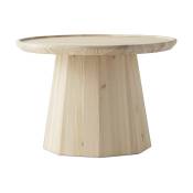 Table d'appoint en bois naturel 65 cm Pine Pine - Normann