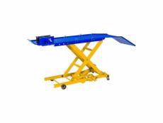 Table élévatrice moto max 360 kg 175 x 50 cm acier bleu jaune helloshop26 14_0003721