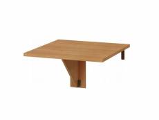 Table murale pliable étagère rabattable 70x70 aulne modèle: homni 7 table pliante