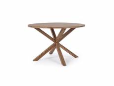 Table ronde en bois d'acacia fsc dublin diamètre 120x