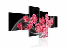 Tableau fleurs timid suggestion taille 100 x 45 cm