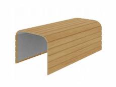 Tablette pliable plateau pour accoudoir de canapé couleur aulne 40x44cm wood