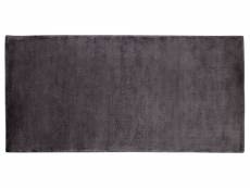 Tapis en viscose gris foncé 80 x 150 cm gesi ii 188107