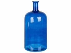 Vase à fleurs bleu 45 cm korma 330345