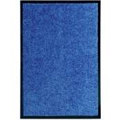 Vidaxl - Paillasson lavable Bleu 40x60 cm