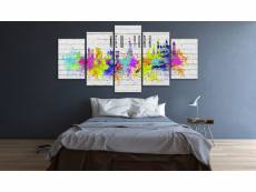 200x100 tableau new york villes inedit colorful new