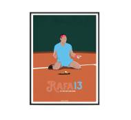Affiche Tennis - Rafa Roi de la Terre - 40 x 60 cm
