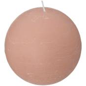 Atmosphera - Bougie boule rustique rose clair 445g