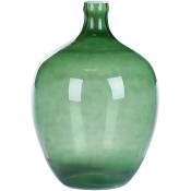 Beliani - Vase Rustique en Verre Vert Léger et Robuste