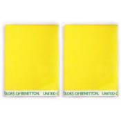 Benetton set 2 serviettes plage enfant 70x140 cm jaune