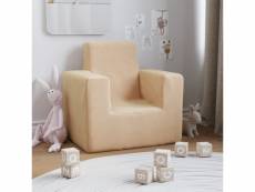 Canapé original pour enfants crème peluche douce - 52 x 39 x 50