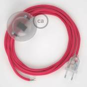 Cordon pour lampadaire, câble RM08 Effet Soie Fuchsia