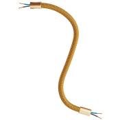 Creative Cables - Kit Creative Flex tube flexible recouvert de tissu RM73 Bronze 30 cm - Bronze satiné - Bronze satiné