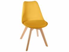 Eazy living chaise de salle à manger berenice jaune EYFU449-YL