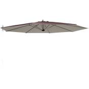Elios Parasols - Toile de remplacement pour parasol de Jardin octogonal 3x3 Fan Brown