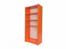 Étagère bibliothèque bois orange ETABIB-O