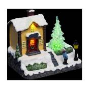 Fééric Lights And Christmas - Village de Noël Maison & Sapin 'Ville' 14cm Multicolore