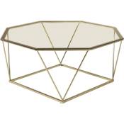 Furniture Fashion - Table basse octogonale en verre